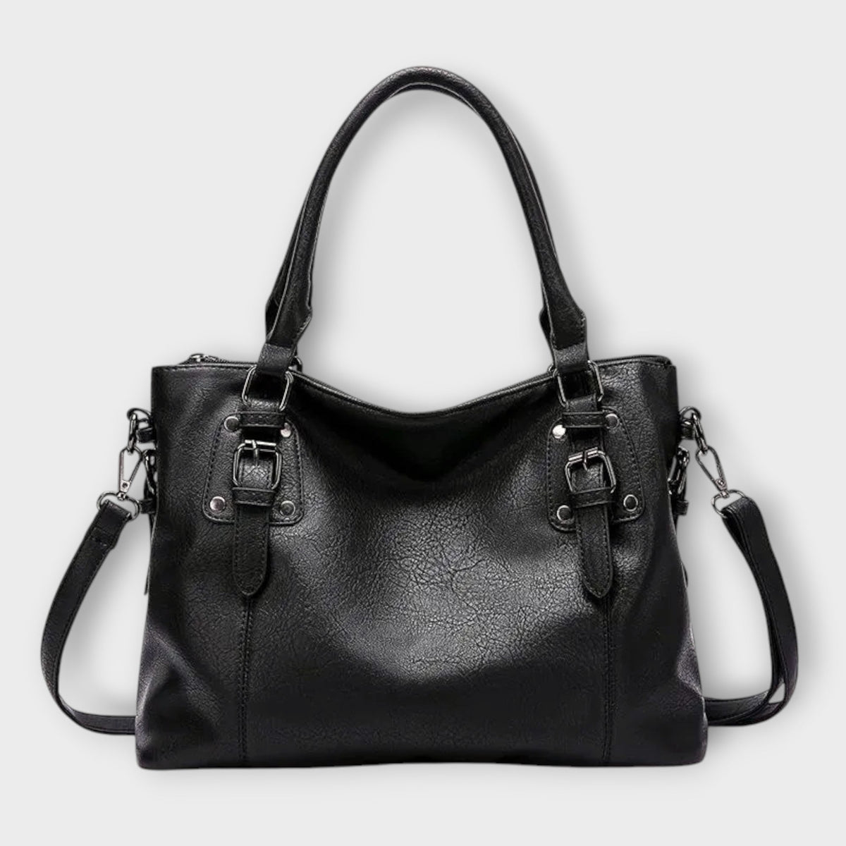 Women’s Shoulder Bag with Buckle Detail