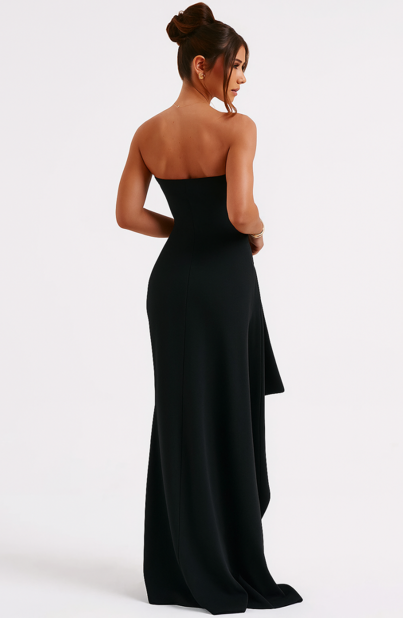 Women’s Strapless Maxi Wedding Guest Dress