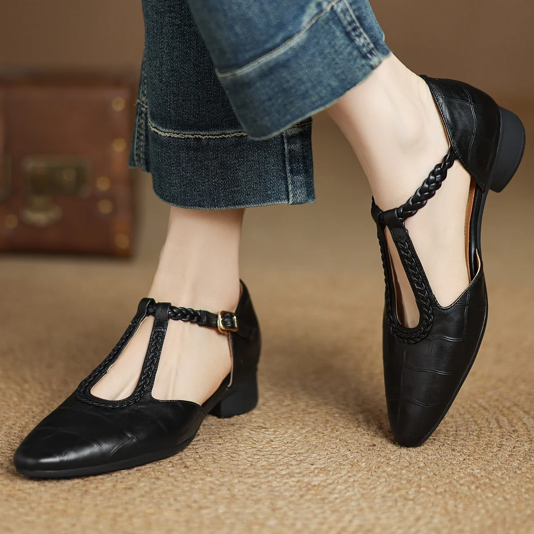 Women’s Adjustable T-Strap Mary Jane Flats