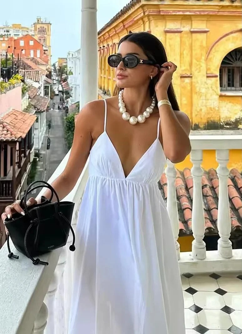 Women’s Backless Spaghetti Strap Maxi Summer Dress