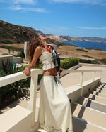 Women’s Boho Crop Top & Maxi Skirt 2 Piece Set