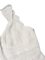 Women's Boho Lace Panel Open Back Sleeveless Maxi Sundress
