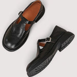 Women's Brogue-Detail T-Strap Mary Jane Shoes