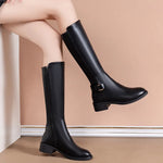 Women’s Buckle Detail Knee High Boots