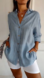 Women's Button Down Summer Blouse