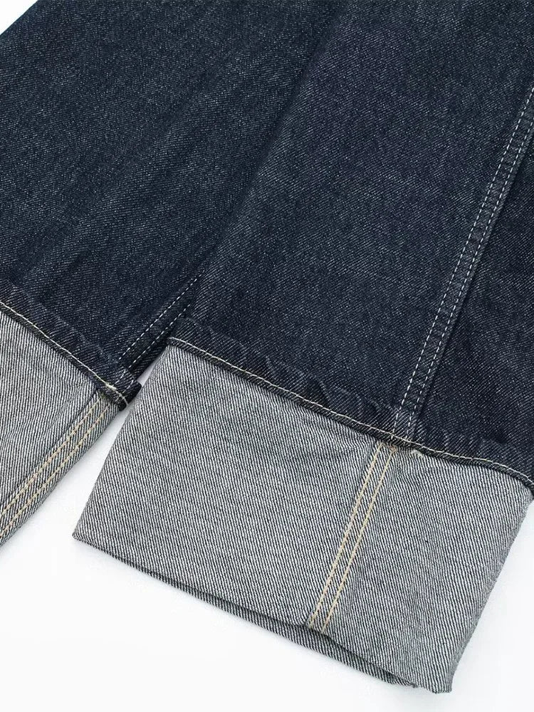 Women’s Button Front Cropped Denim Jacket