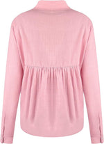 Women’s Casual Textured Button Front Long Sleeve Blouse