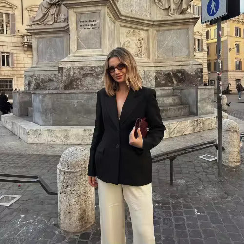 Women’s Classic Two Button Tailored Blazer