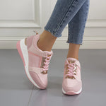 Women’s Closed Toe Lace Up Platform Sneakers