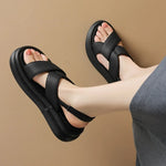 Women's Criss-Cross Straps Platform Slingback Sandals
