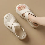 Women's Criss-Cross Straps Platform Slingback Sandals