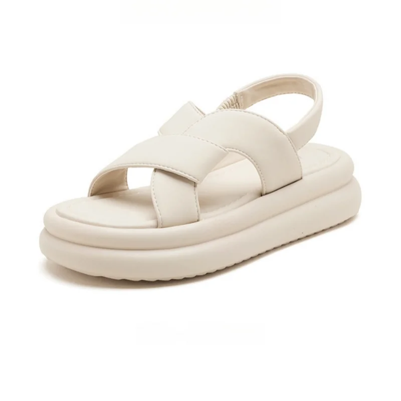 Women's Criss-Cross Straps Platform Slingback Sandals