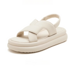 Women's Criss-Cross Straps Platform Slingback Sandals