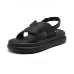 Women's Criss-Cross Straps Platform Slingback Sandals