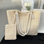 Women’s Crochet Tote Woven Beach Bag