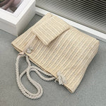 Women’s Crochet Tote Woven Beach Bag