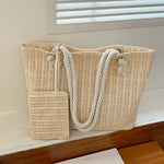 Women’s Crochet Tote Woven Beach Bag