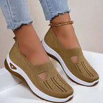 Women's Cutout Knit Slip On Shoes