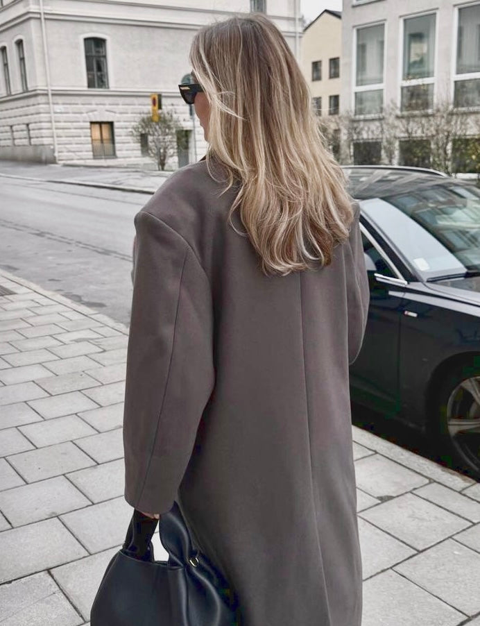 Women's Double Breasted Wool Maxi Coat
