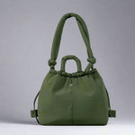 Women's Drawstring Puffer Shoulder Bag