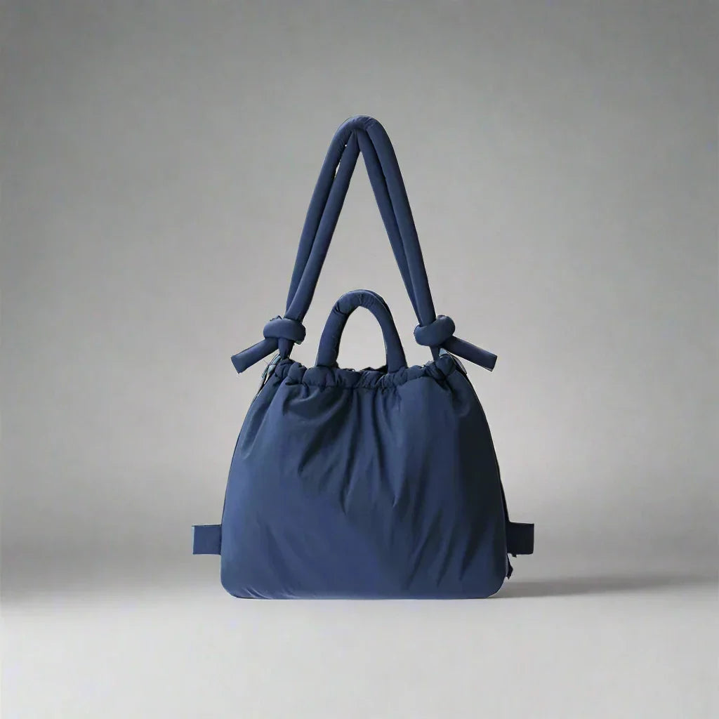 Women's Drawstring Puffer Shoulder Bag