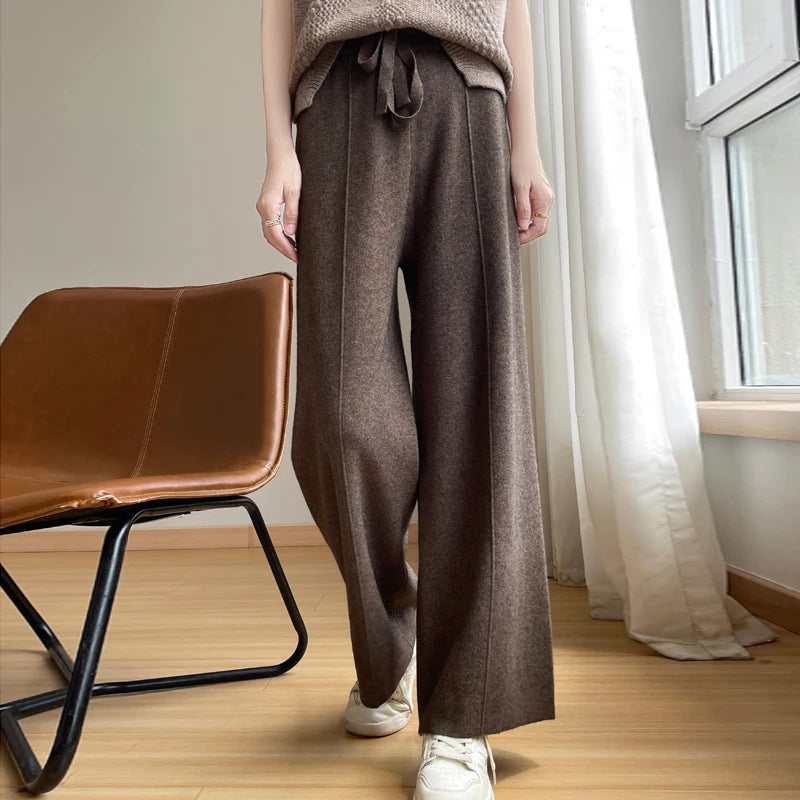 Women’s Drawstring Waist Wide Leg Lounge Pants