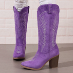 Women’s Embroidered Western Cowboy Knee High Boots