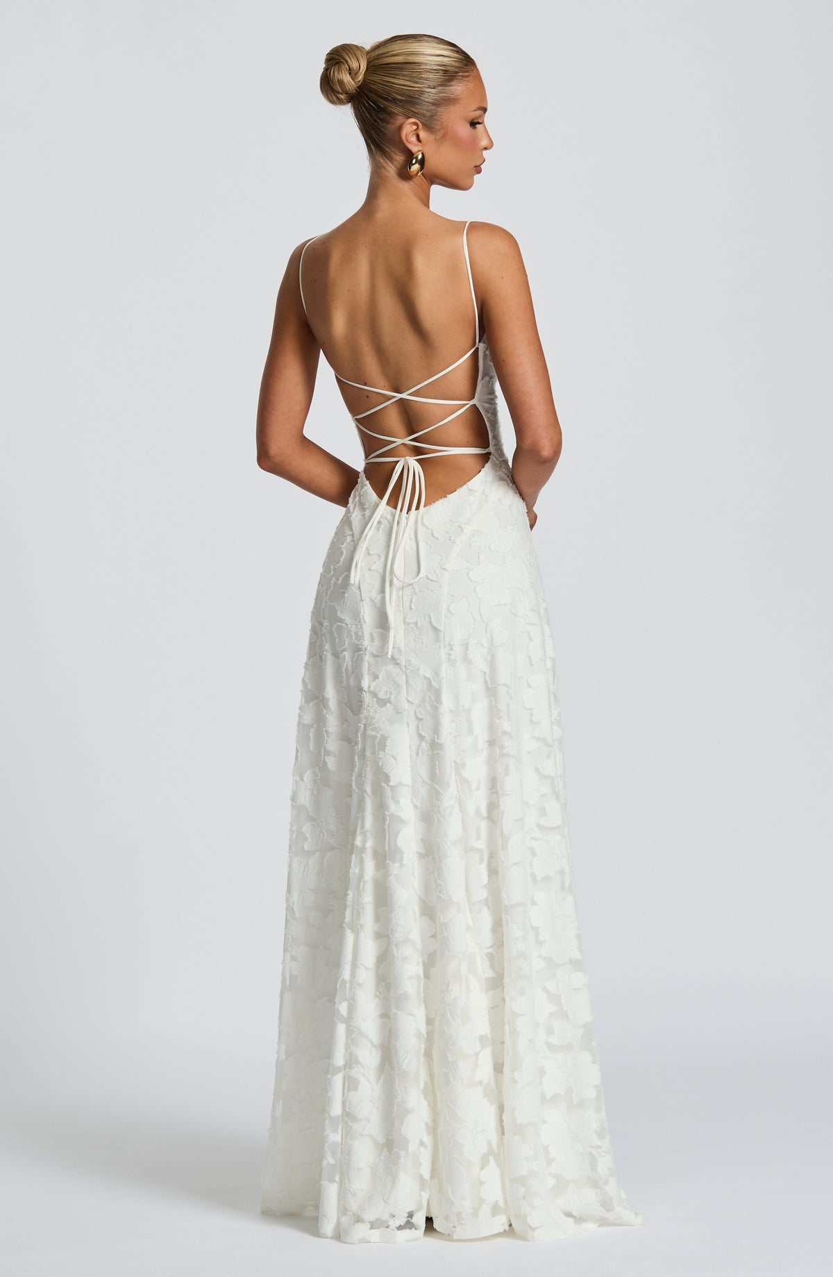 Women's Floral Patterned Spaghetti Strap Maxi Dress