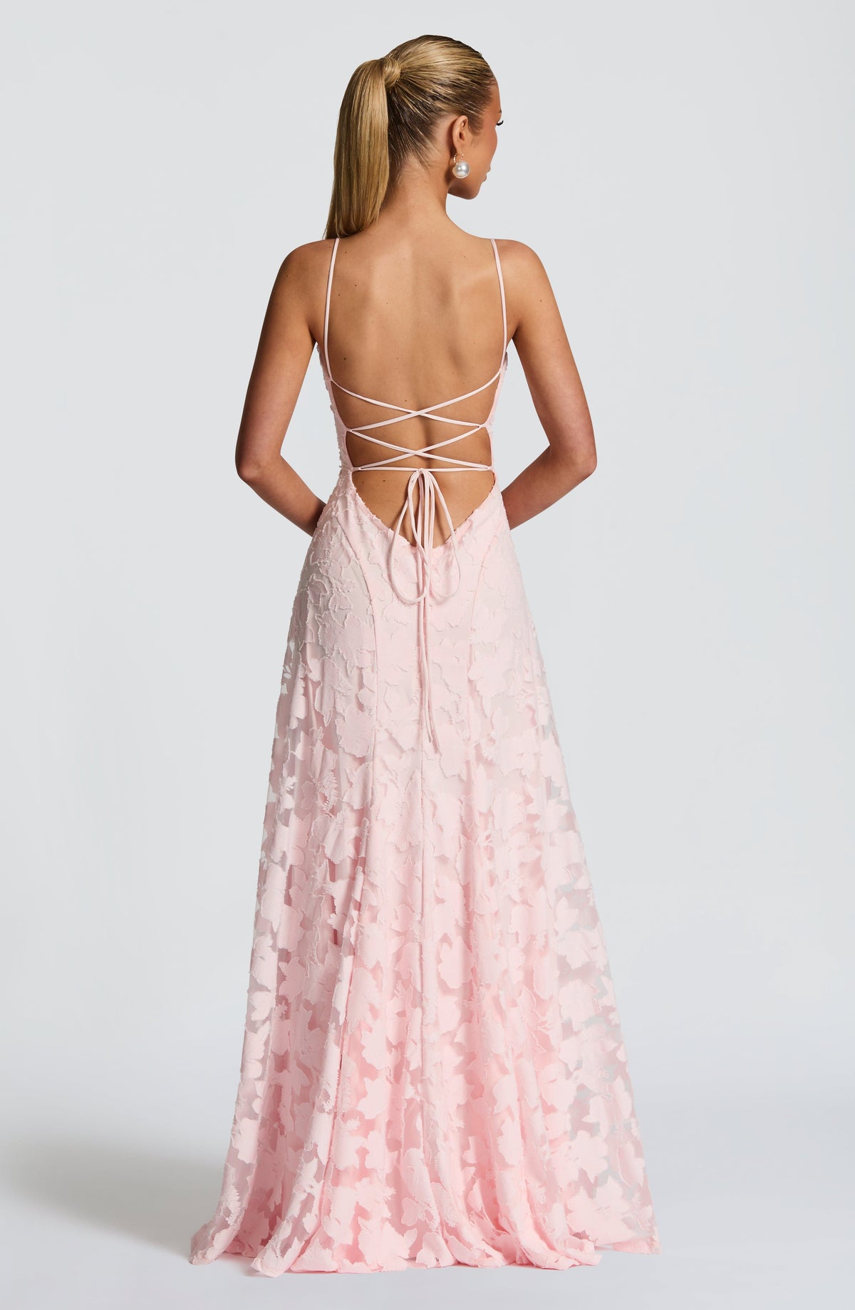 Women's Floral Patterned Spaghetti Strap Maxi Dress