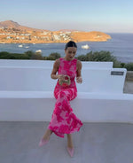 Women’s Floral Sleeveless Maxi Wedding Guest Dress