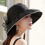 Women’s Flower Wide Brim Sun Hat