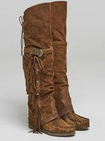 Women's Fringe Over-the-Knee High Western Boots
