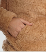 Women's Fuzzy Kangaroo-Pocket Pullover Fleece Hoodie
