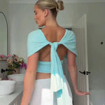 Women’s Halter Neck Backless Top
