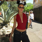 Women’s Halter Neck Backless Top