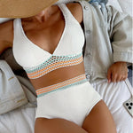 Women’s High Waist V-Neck Bikini Set