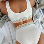 Women’s High Waist V-Neck Bikini Set