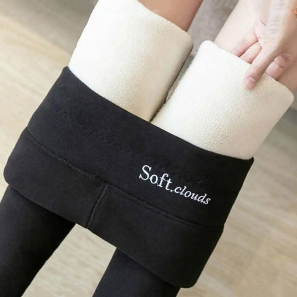 Women's High-Waisted Fleece-Lined Pants