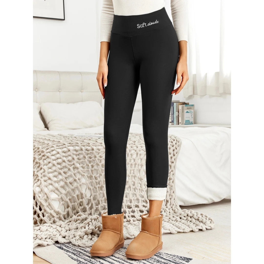 Women's High-Waisted Fleece-Lined Pants
