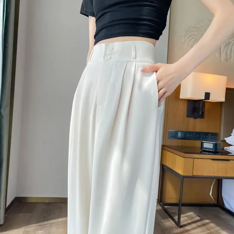 Women’s High Waisted Pleated Wide Leg Pants