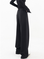 Women’s High Waisted Wrap Front Wide Leg Pants