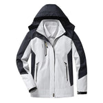 Women’s Hooded Color Block Windbreaker Rain Jacket