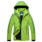 Women’s Hooded Color Block Windbreaker Rain Jacket