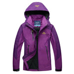 Women’s Hooded Color Block Windbreaker Rain Jacket