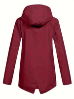 Women's Hooded Fleece-Lined Rain Jacket