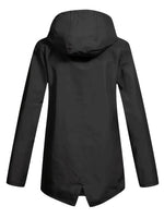 Women's Hooded Fleece-Lined Rain Jacket