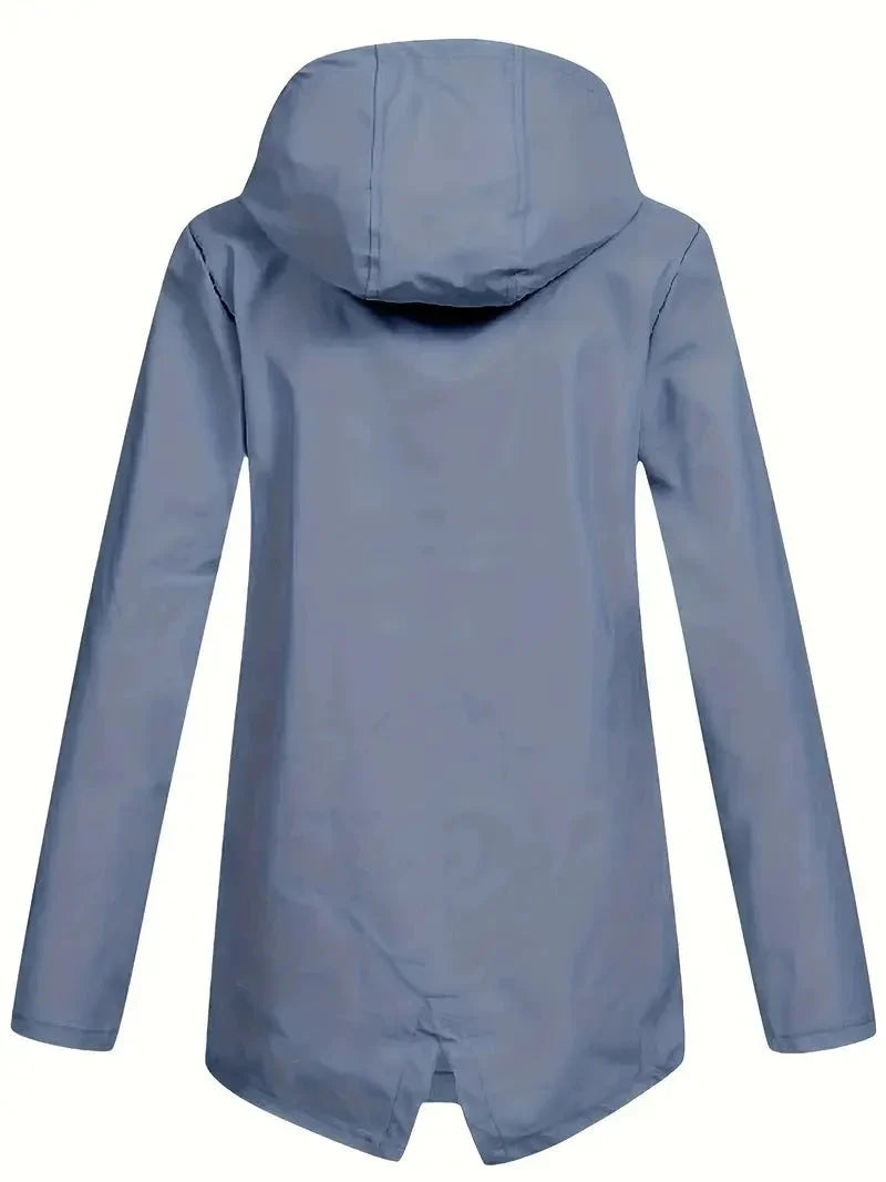 Women's Hooded Fleece-Lined Rain Jacket