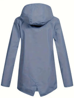 Women's Hooded Fleece-Lined Rain Jacket
