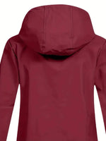 Women's Hooded Fleece-Lined Rain Jacket