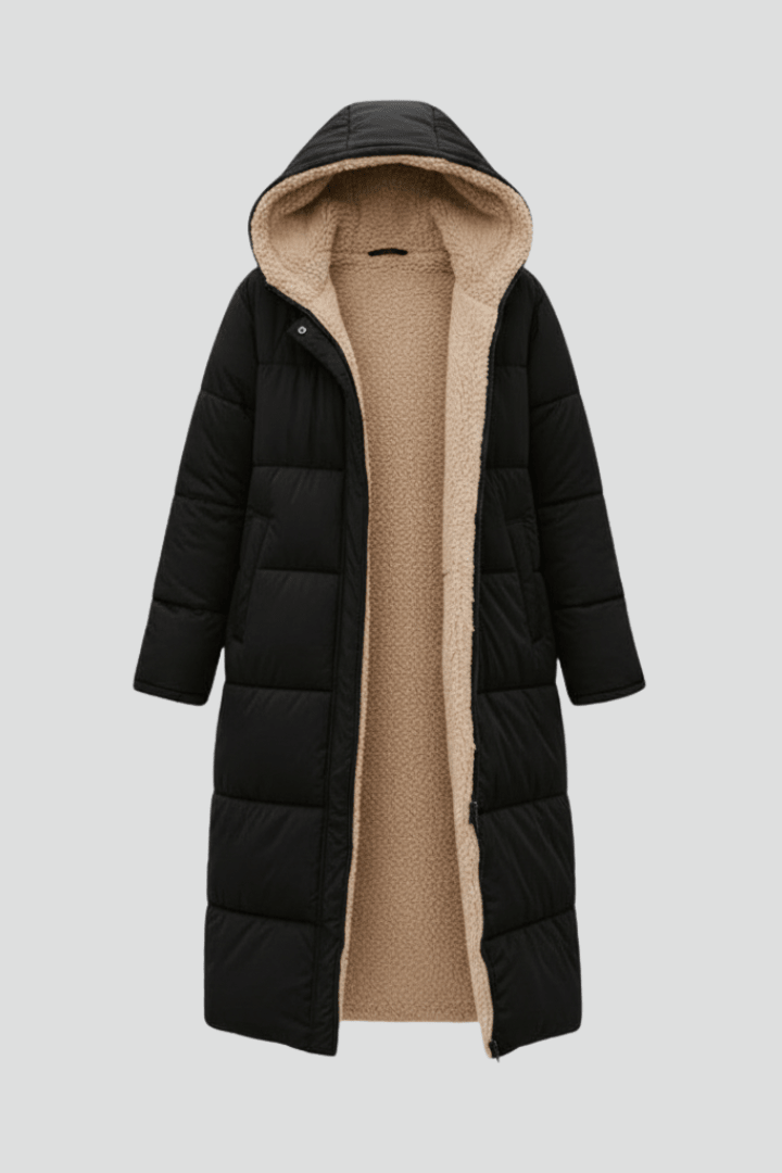 Women's Hooded Long Sleeve Winter Puffer Coat